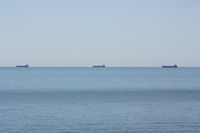 Ore carriers from Reader Head Lookout, Cossack